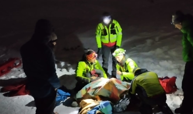 Il soccorso alla donna di Tradate infortunatasi in montagna