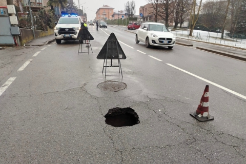 Malnate: voragine sulla Briantea