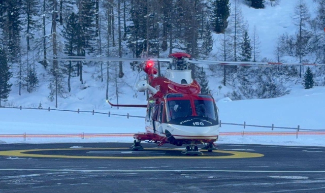 Le tre persone coinvolte sono state raggiunte dal personale sanitario sull’elicottero Drago dei vigili del fuoco