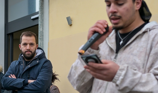 A sinistra Filippo Maroni, referente di Happiness