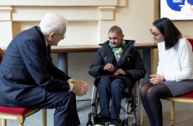 Mattarella incontra il cannerese Tommaso Brizio