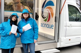 Acinque in tour con lo sportello itinerante