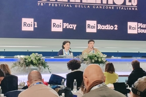 Prealpina nella giuria sala stampa di Sanremo