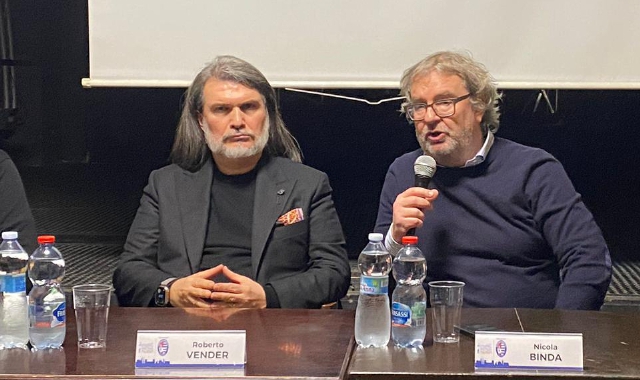 Roberto Vender e Nicola Binda all’incontro organizzato dall’associazione Pro Patria Museum