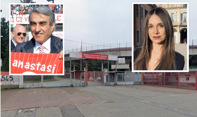 Il piazzale davanti allo stadio e nei riquadri Pietro Anastasi e Stefania Bardelli