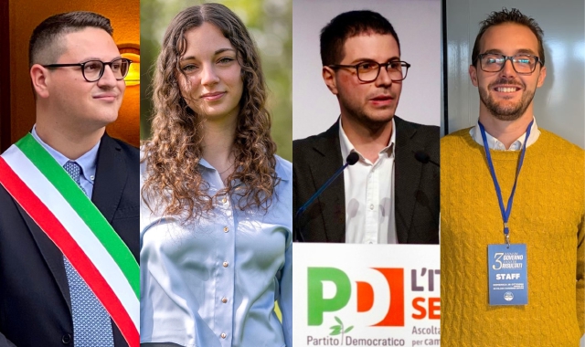 Da sinistra, Lorenzo Di Renzo Scolari, Chiara Rapicano, Riccardo Tomaiuoli e Marco Francesco Tomasini