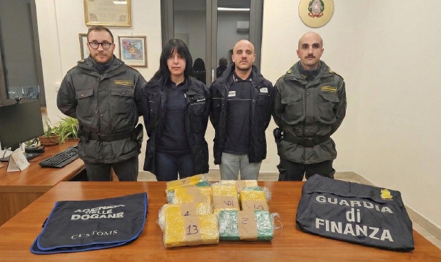 La droga trovata nascosta nell’auto