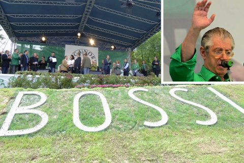 L’ultima Pontida di Bossi, domani l’addio