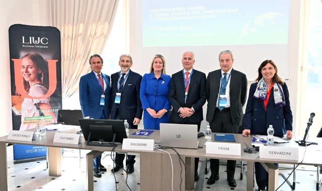 I protagonisti dell’incontro alla Liuc di Castellanza (foto Domenico Ghiotto)