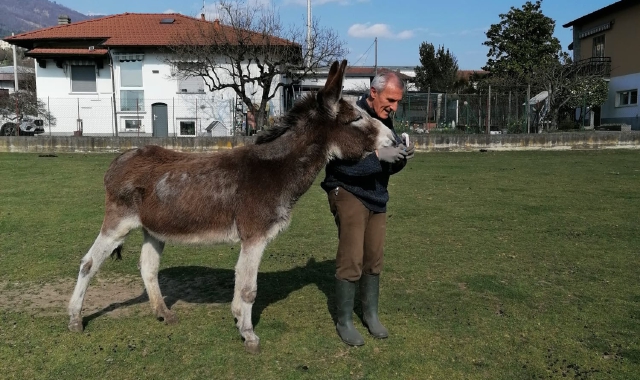 Piero Vanini con Alice