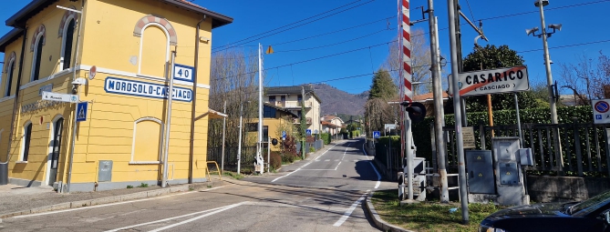 Lavori finiti: passaggio a livello aperto