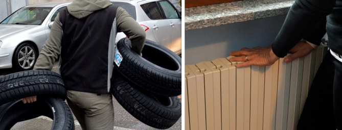 Varese, gomme e caloriferi: si cambia