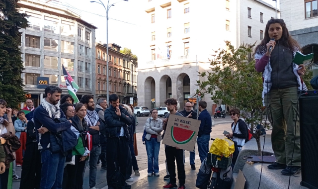 Presidio pro Flotilla: «Boicottiamo Israele»