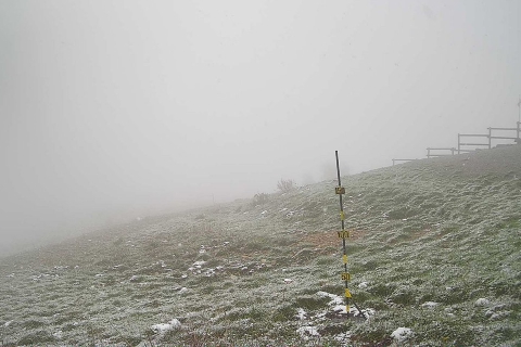 Zero gradi e due fiocchi al Mottarone