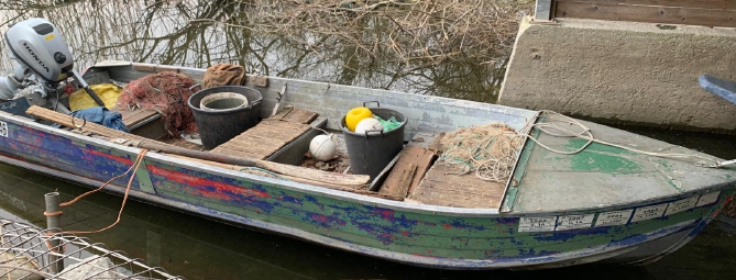 Rubata e ritrovata la barca di Ernesto Giorgetti